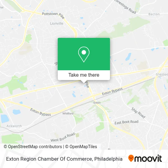 Exton Region Chamber Of Commerce map