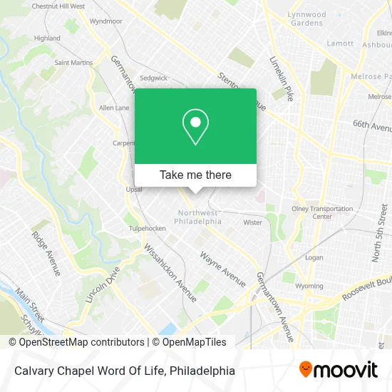Calvary Chapel Word Of Life map