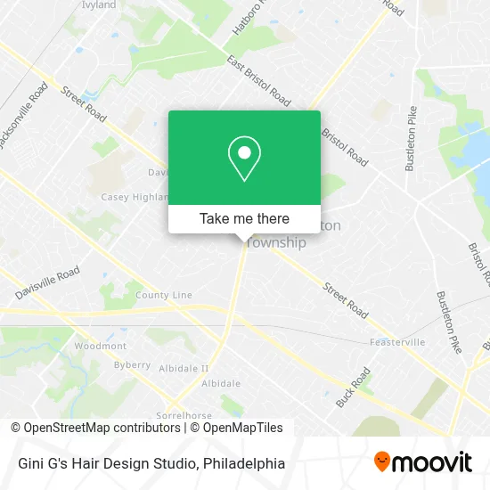 Gini G's Hair Design Studio map