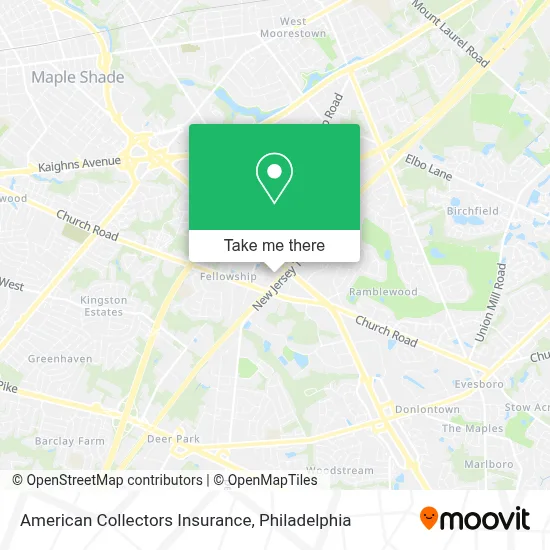 American Collectors Insurance map