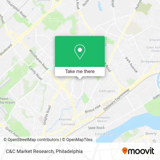C&C Market Research map