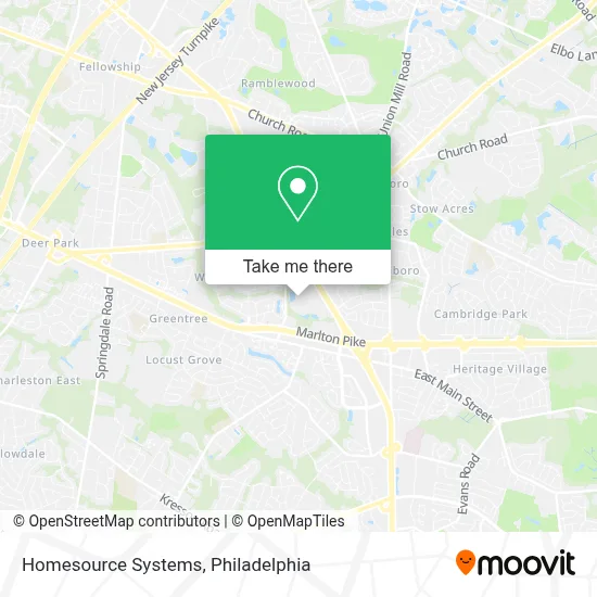 Homesource Systems map