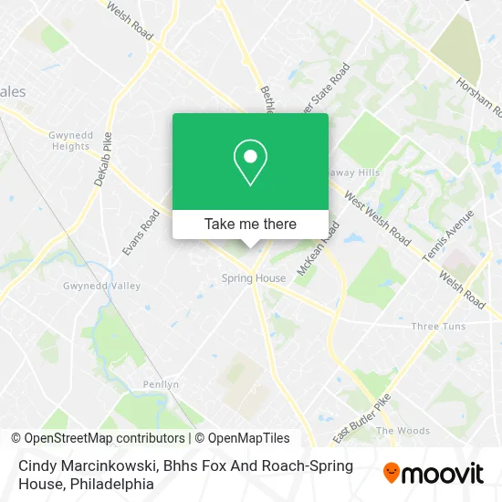 Cindy Marcinkowski, Bhhs Fox And Roach-Spring House map