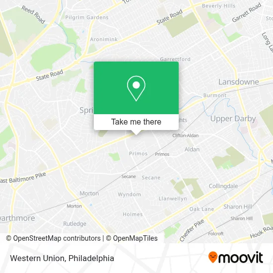 Western Union map