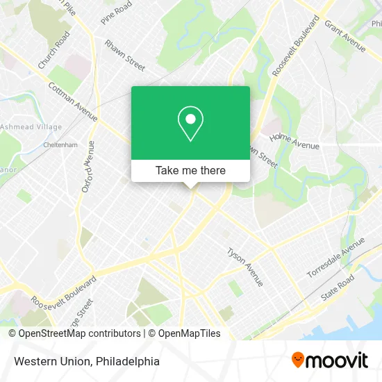 Western Union map