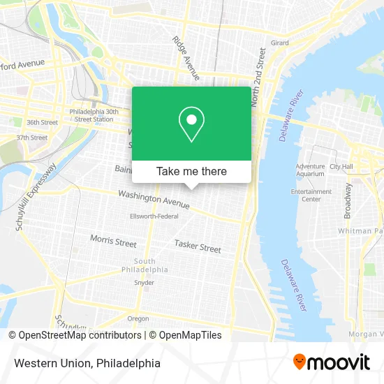 Western Union map