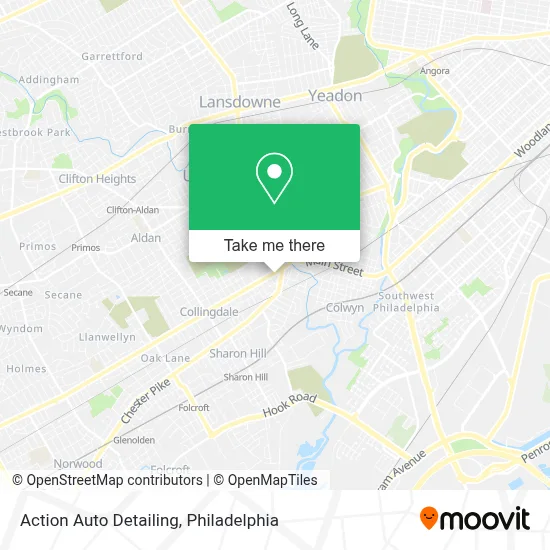 Action Auto Detailing map