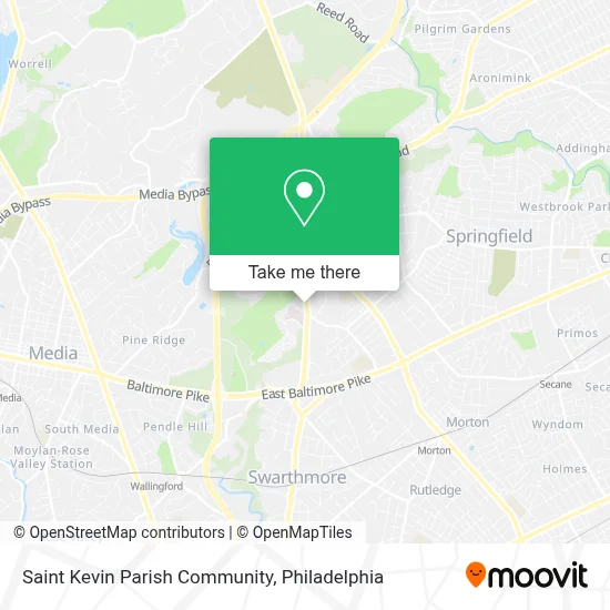 Saint Kevin Parish Community map