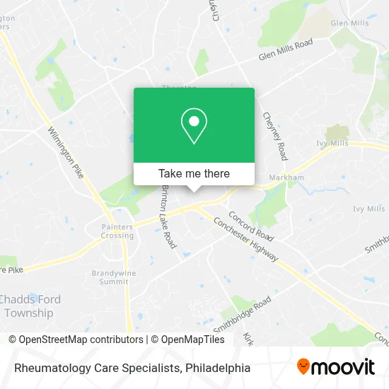 Rheumatology Care Specialists map