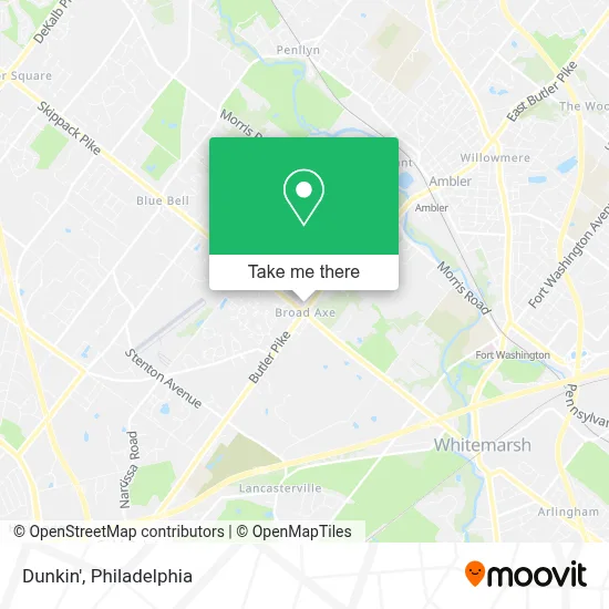 Dunkin' map