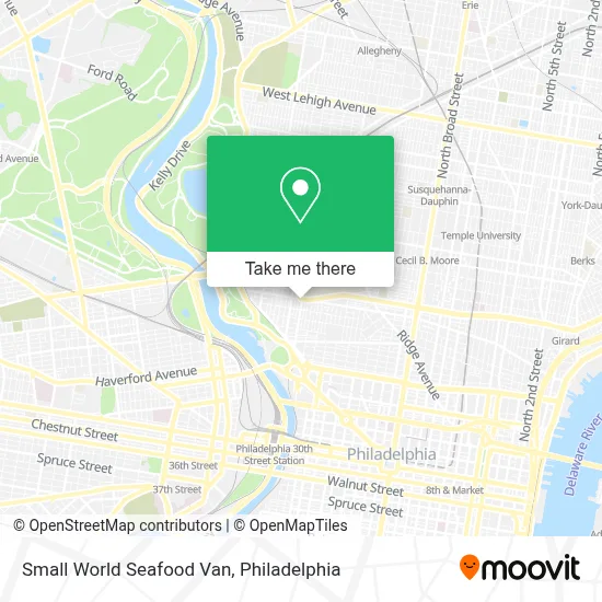 Small World Seafood Van map