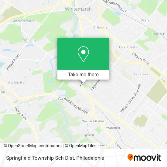 Springfield Township Sch Dist map
