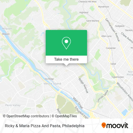 Ricky & Maria Pizza And Pasta map