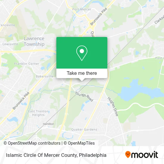 Islamic Circle Of Mercer County map