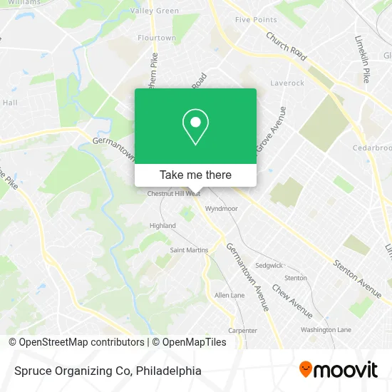 Spruce Organizing Co map