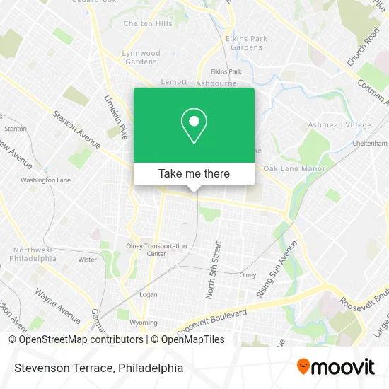 Stevenson Terrace map