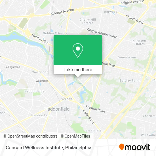 Concord Wellness Institute map