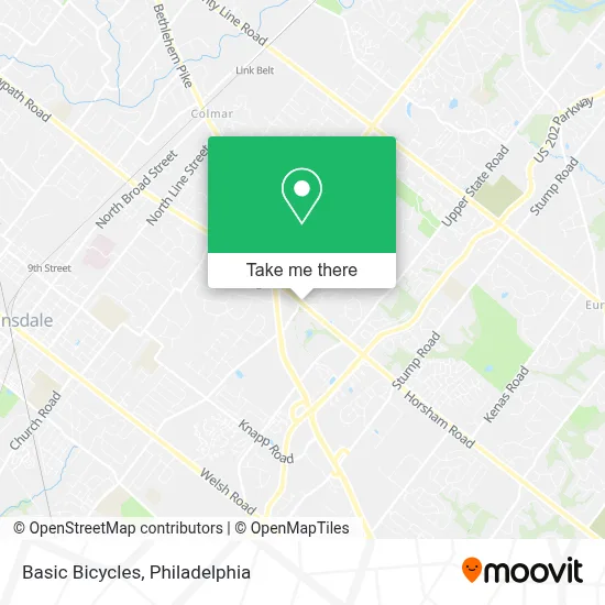 Basic Bicycles map
