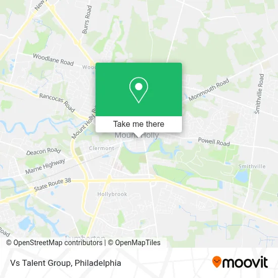 Vs Talent Group map