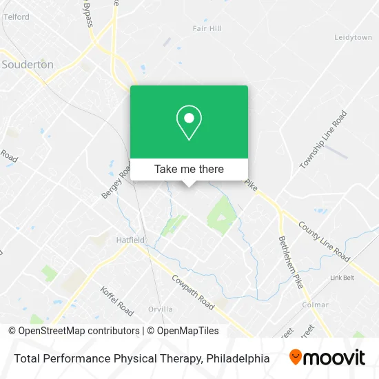 Total Performance Physical Therapy map
