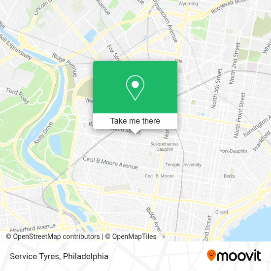Service Tyres map