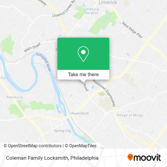 Coleman Family Locksmith map