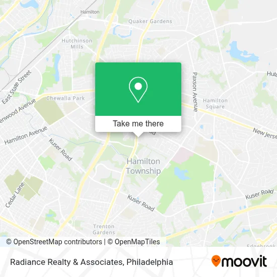Radiance Realty & Associates map