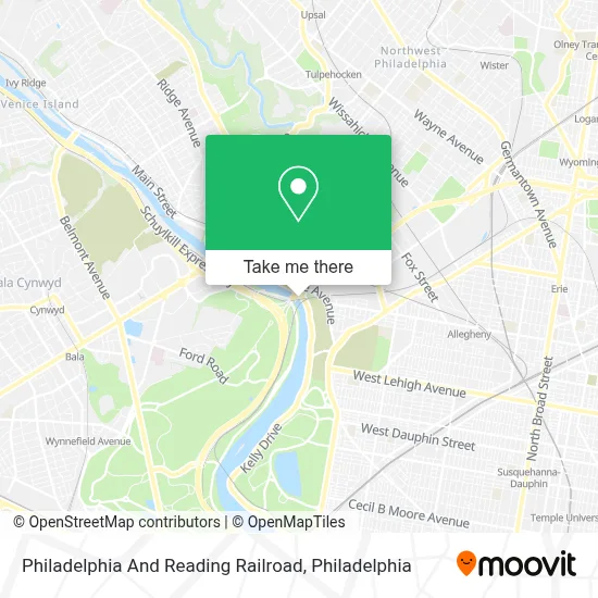 Philadelphia And Reading Railroad map