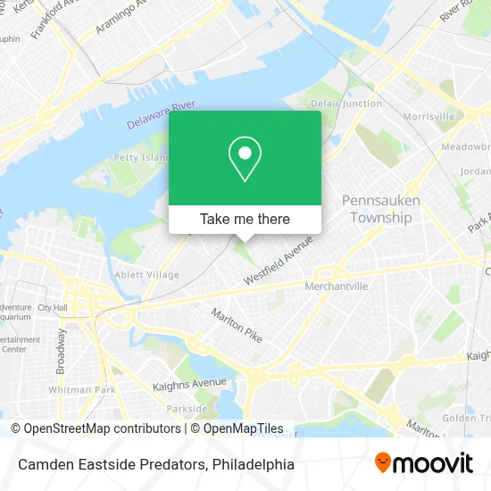 Camden Eastside Predators map
