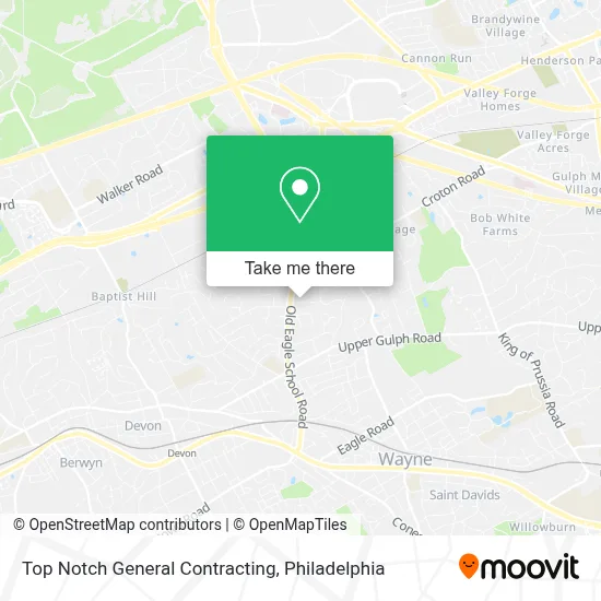 Top Notch General Contracting map