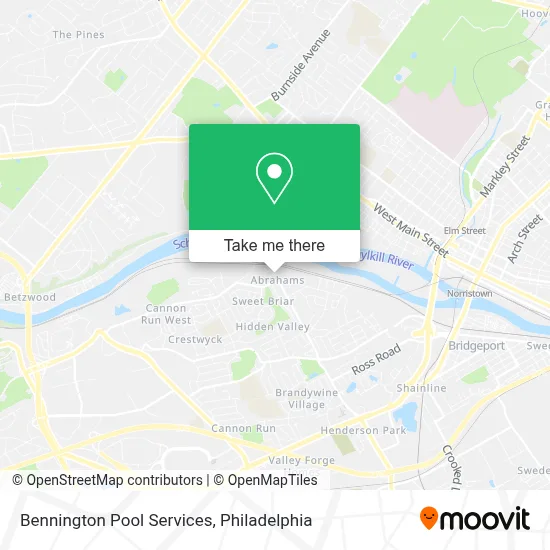 Bennington Pool Services map
