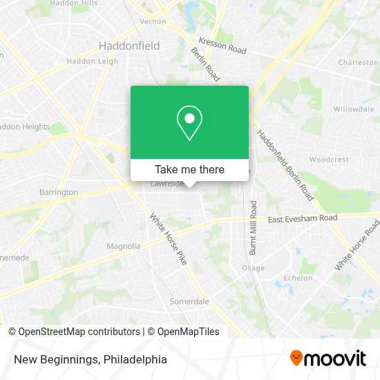 New Beginnings map