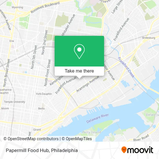 Papermill Food Hub map