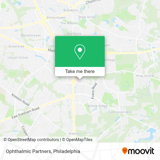 Ophthalmic Partners map