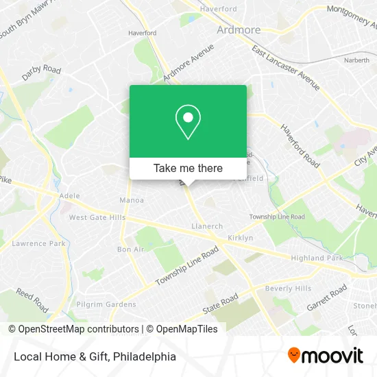Local Home & Gift map