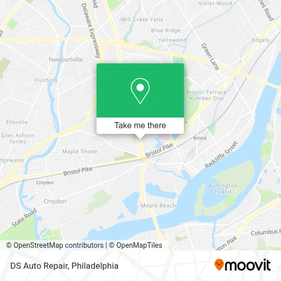 DS Auto Repair map