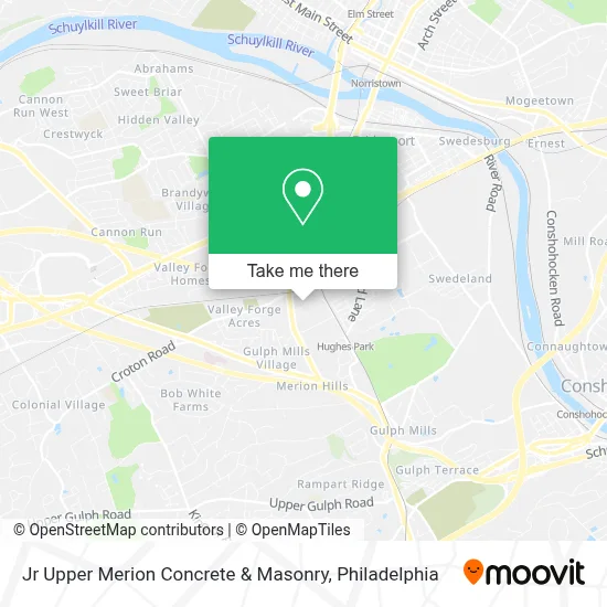 Jr Upper Merion Concrete & Masonry map