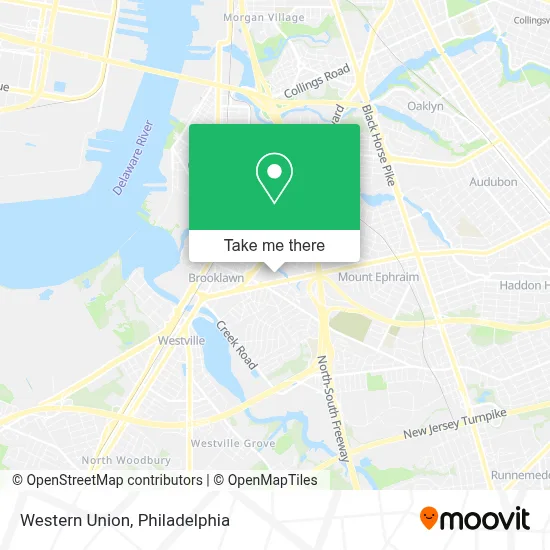 Western Union map