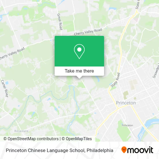 Princeton Chinese Language School map