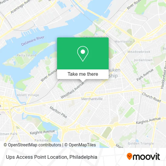 Ups Access Point Location map