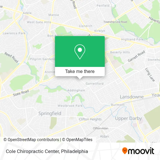 Cole Chiropractic Center map