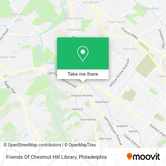 Friends Of Chestnut Hill Library map