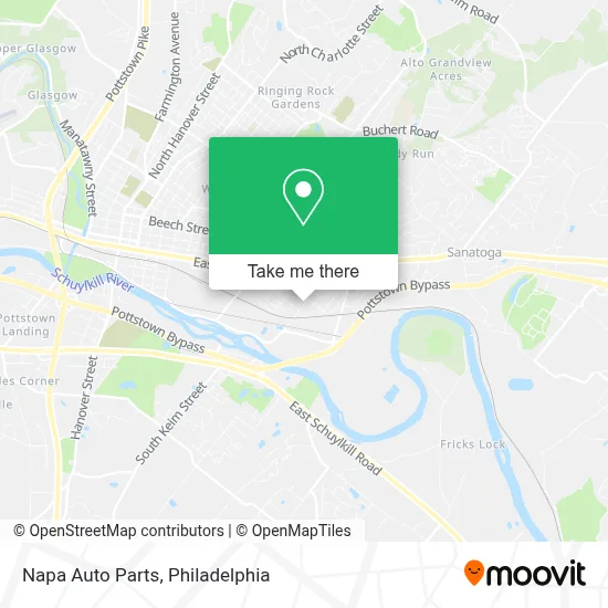 Napa Auto Parts map