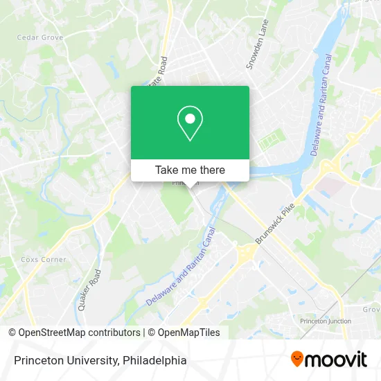 Princeton University map