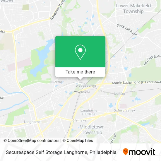 Securespace Self Storage Langhorne map