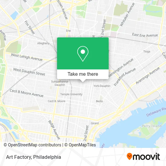 Art Factory map