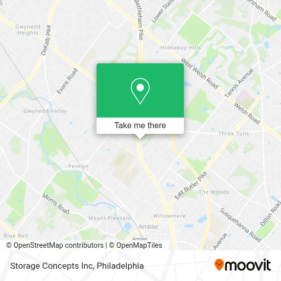Storage Concepts Inc map