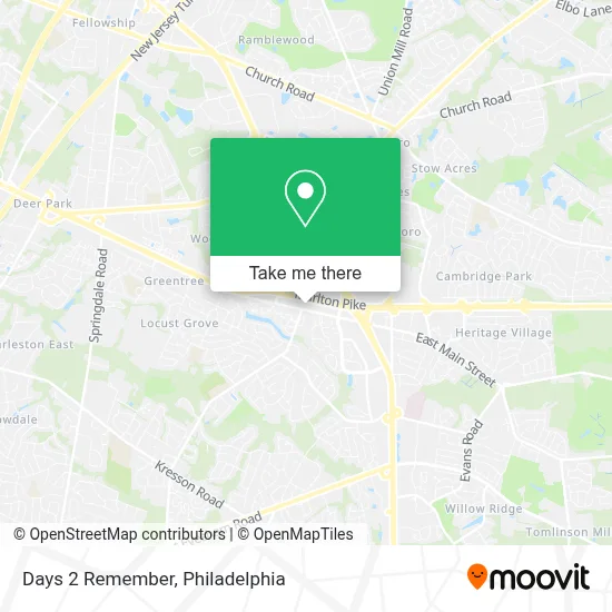 Days 2 Remember map
