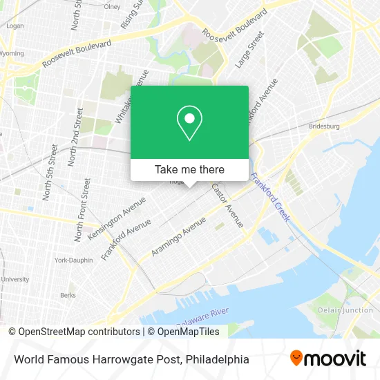 World Famous Harrowgate Post map