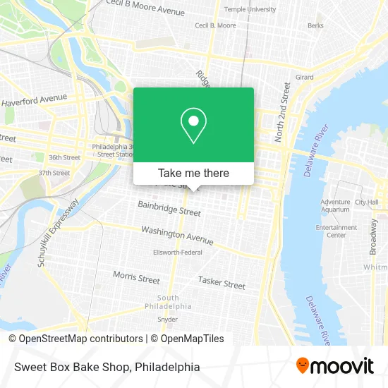 Sweet Box Bake Shop map